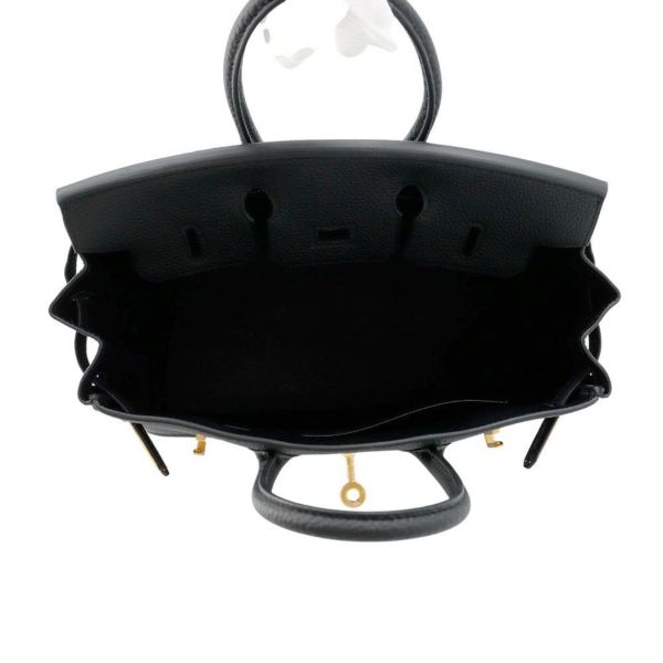 エルメス バーキン25 ブラック/ゴールド金具 トゴ K刻印 HERMES Birkin ハンドバッグ 黒