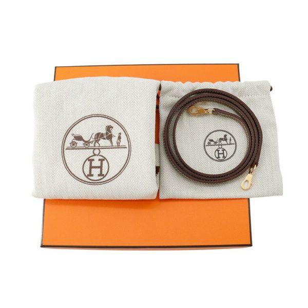 エルメス ハンドバッグ ミニケリー2 外縫い エトゥープ/ゴールド金具 エプソン W刻印 2wayショルダー