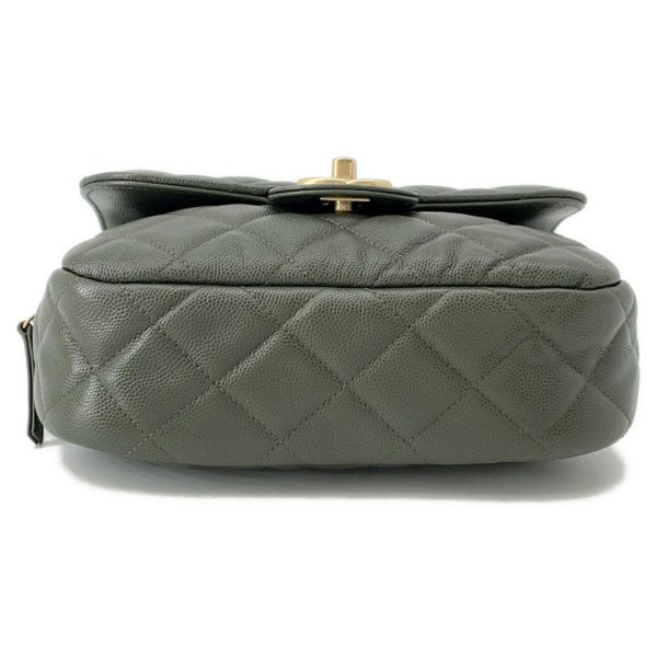 シャネル チェーンショルダーバッグ マトラッセ ココマーク キャビアスキン CHANEL