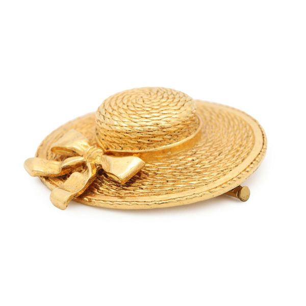 シャネル ブローチ ハットモチーフ メタル CHANEL アクセサリー