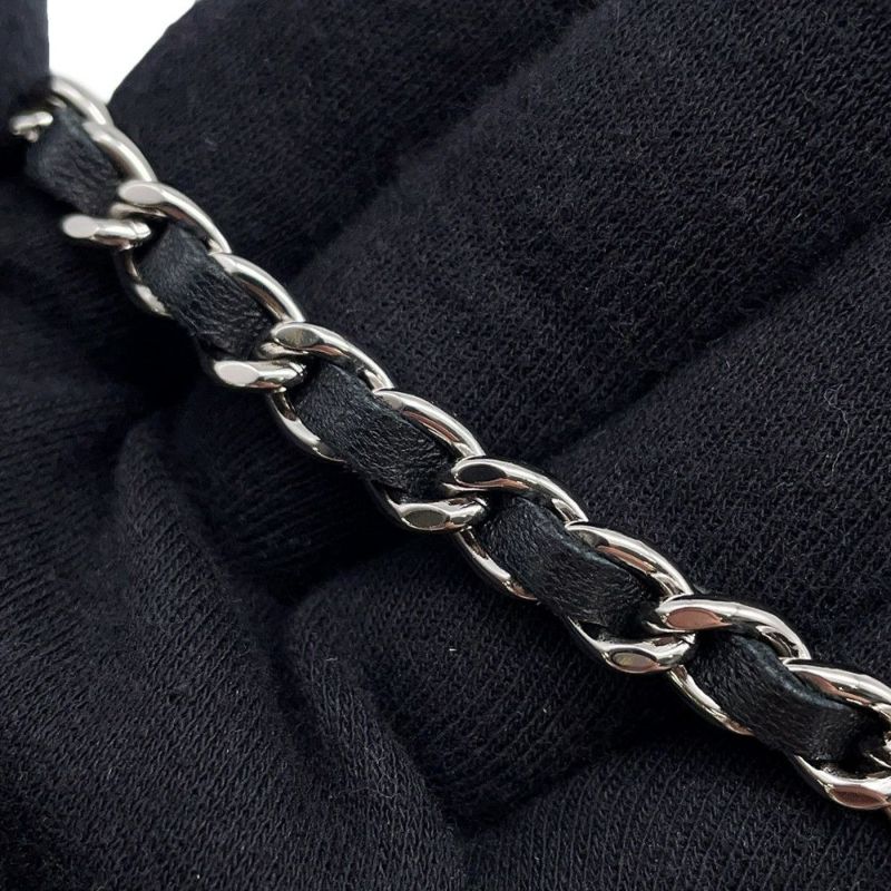 シャネル チェーンウォレット マトラッセ ココマーク ラムスキン キルティング A33814 CHANEL 財布 黒