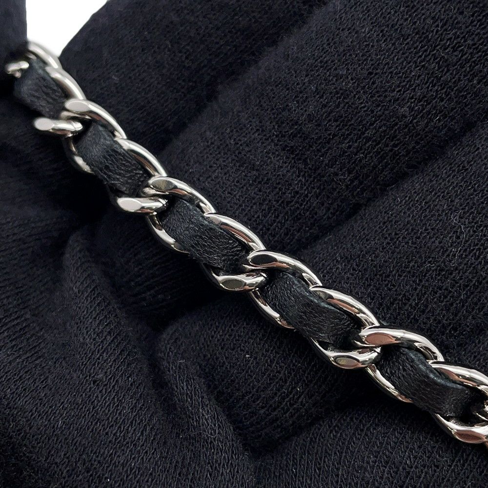 シャネル チェーンウォレット マトラッセ ココマーク ラムスキン キルティング A33814 CHANEL 財布 黒