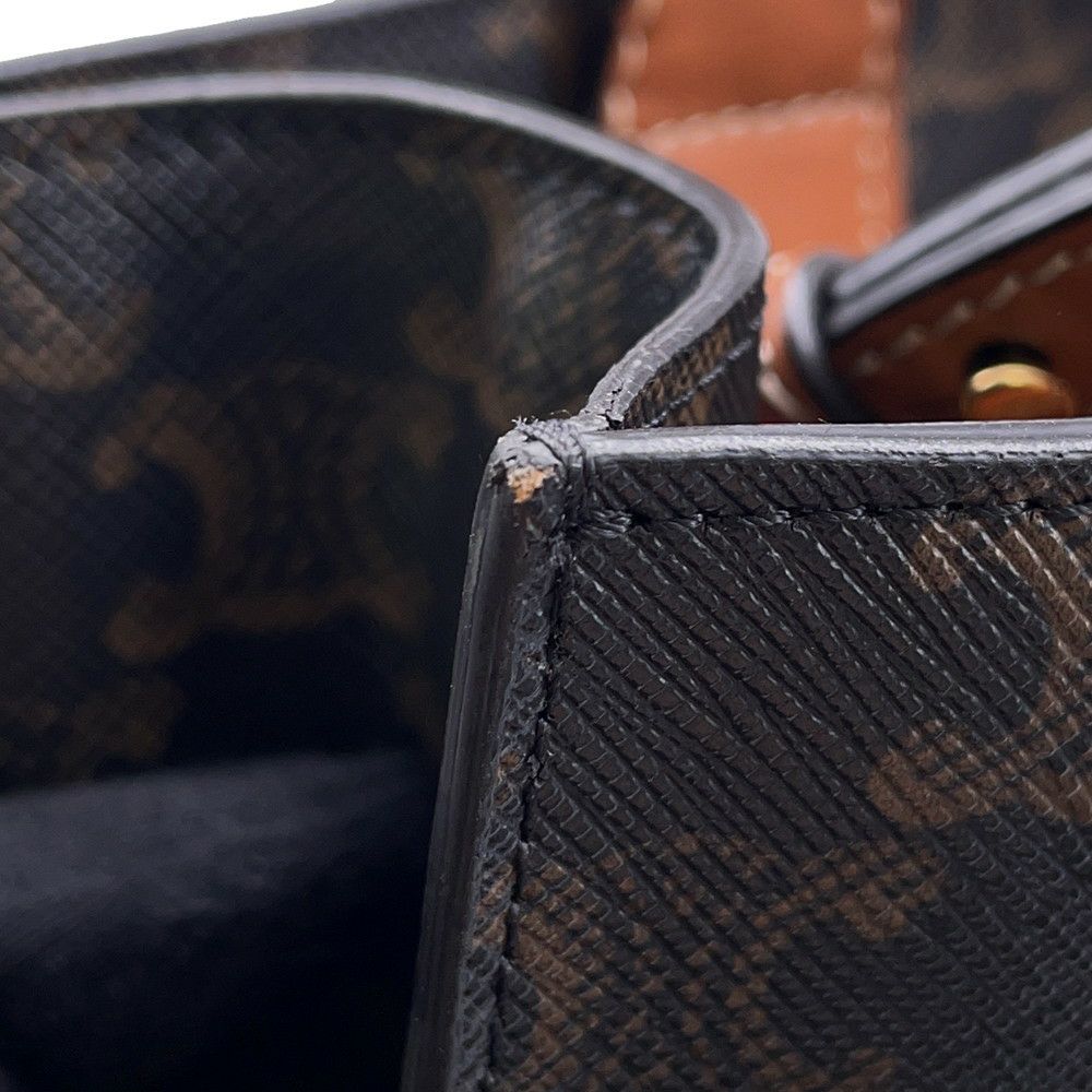 セリーヌ トートバッグ スモール バーティカル カバ トリオンフキャンバス CELINE バッグ