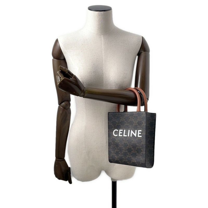 セリーヌ ハンドバッグ トリオンフ ミニ バーティカル カバ 194372 2wayショルダーバッグ