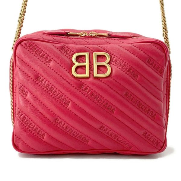 バレンシアガ チェーンショルダーバッグ BBレポーターXS レザー 526678 BALENCIAGA