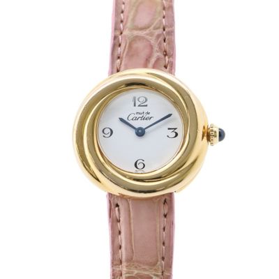 カルティエ マスト トリニティ W1010844 レディース Cartier 腕時計 白文字盤 安心保証