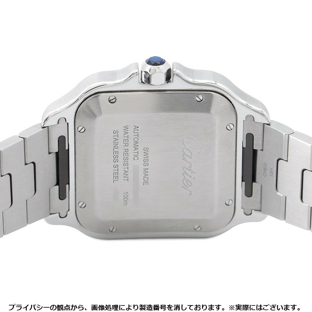 カルティエ サントス ドゥ カルティエ デュアルタイムゾーン LM WSSA0076 Cartier 腕時計 グレー文字盤