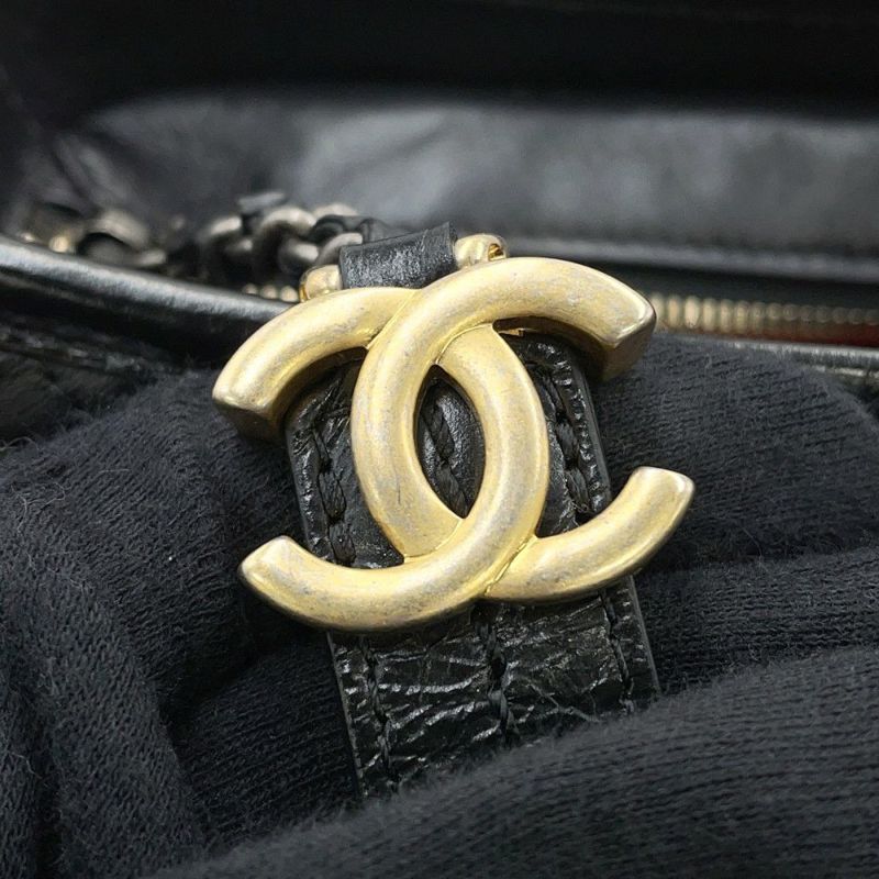 シャネル チェーンショルダーバッグ ガブリエル ドゥ シャネル ホーボーバッグ ラージ A93824 CHANEL 黒