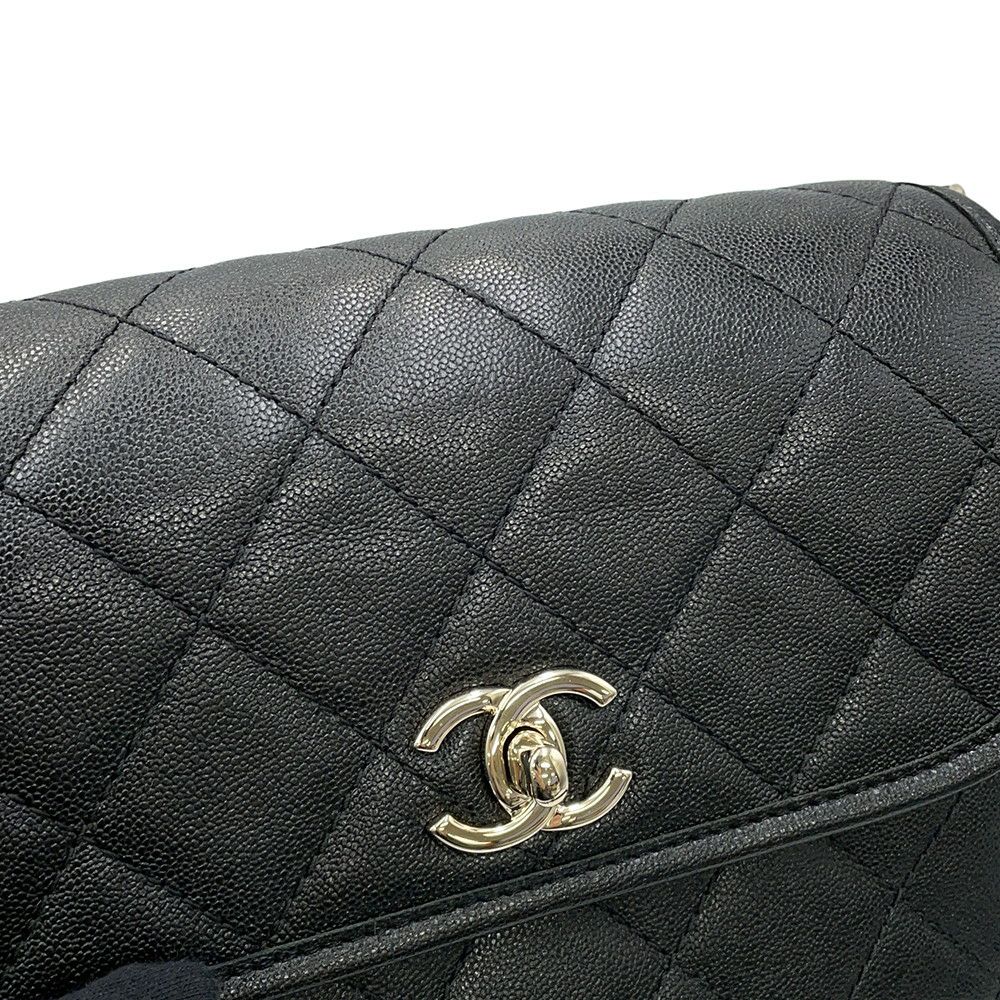 シャネル チェーンショルダーバッグ マトラッセ ココマーク スモールメッセンジャーバッグ ラムスキン AS2447 CHANEL 黒