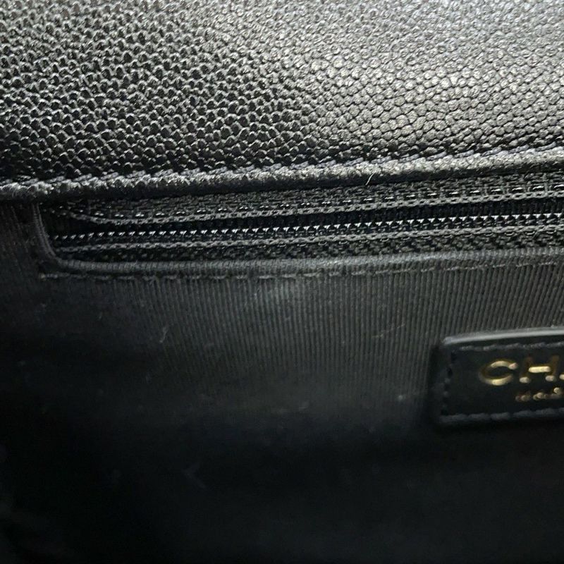 シャネル チェーンショルダーバッグ マトラッセ ココマーク スモールメッセンジャーバッグ ラムスキン AS2447 CHANEL 黒