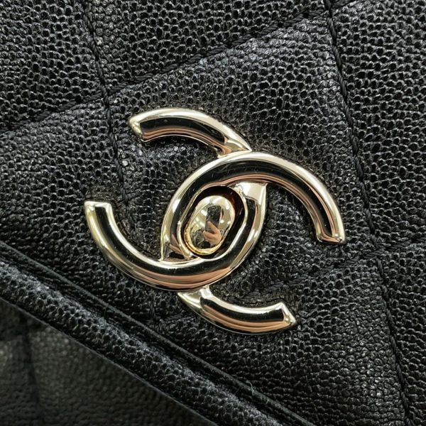 シャネル チェーンショルダーバッグ マトラッセ ココマーク スモールメッセンジャーバッグ ラムスキン AS2447 CHANEL 黒