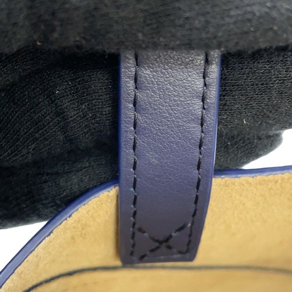 ロエベ ハンドバッグ パズル フォルド ミニトート シャイニーカーフレザー A657V25X01 LOEWE 2way ネイビー