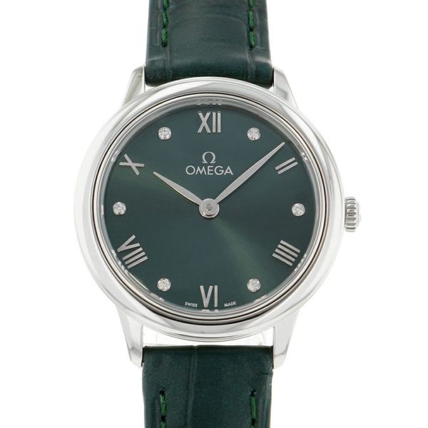 オメガ デ・ヴィル プレステージ 434.13.28.60.60.001 OMEGA 腕時計 グリーン文字盤