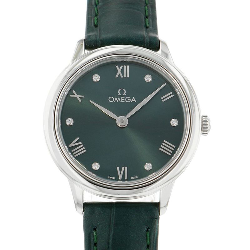 オメガ デ・ヴィル プレステージ 434.13.28.60.60.001 OMEGA 腕時計 グリーン文字盤
