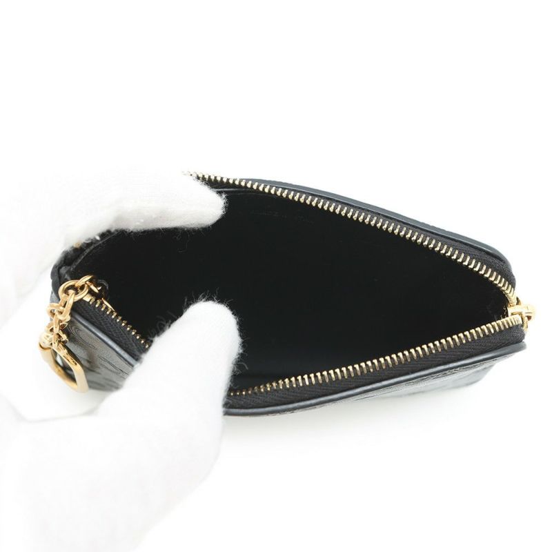 セリーヌ コインケース トリオンフ レザー 10C663 CELINE カードポーチ 黒