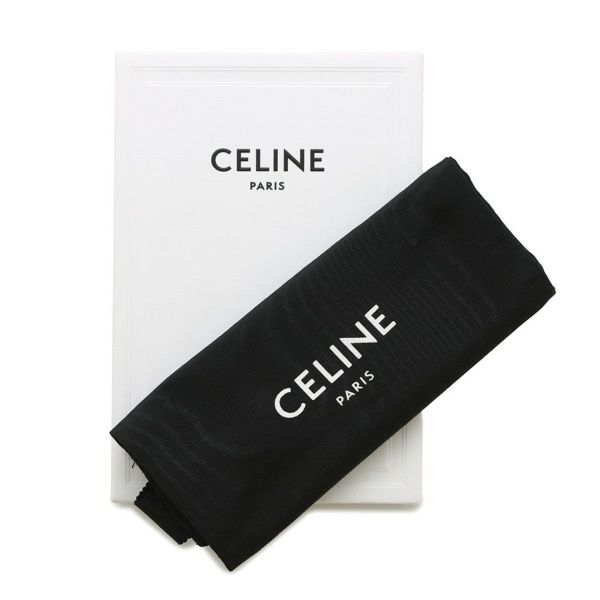 セリーヌ コインケース トリオンフ レザー 10C663 CELINE カードポーチ 黒