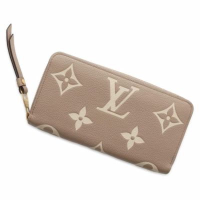 ルイヴィトン 長財布 モノグラム・アンプラント ポルトフォイユ・クレマンス M82338 LOUIS VUITTON 黒/ベージュ | 中古・新品 ブランド販売ギャラリーレア公式通販