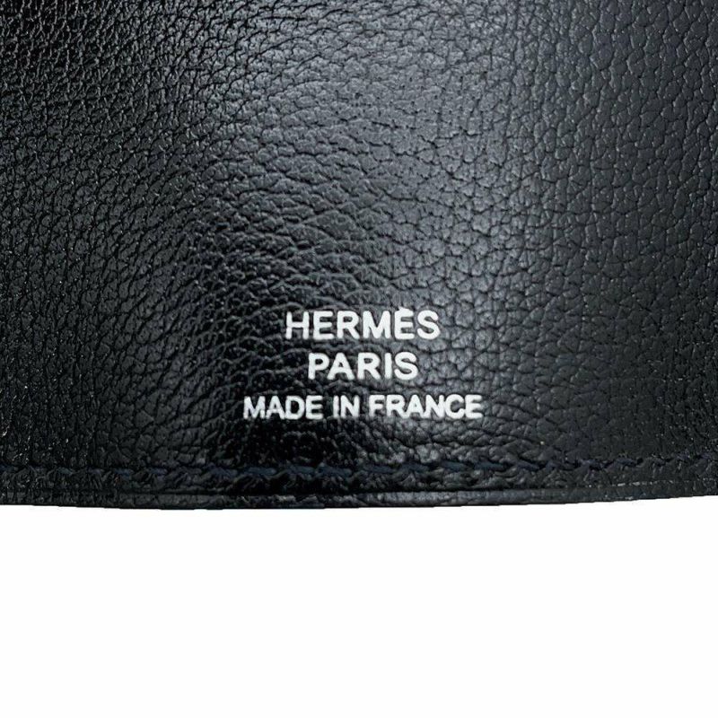 エルメス 4連キーケース エチュイ クレ4 ブラック/シルバー金具 エバーグレイン □J刻印 HERMES 黒 セリエ