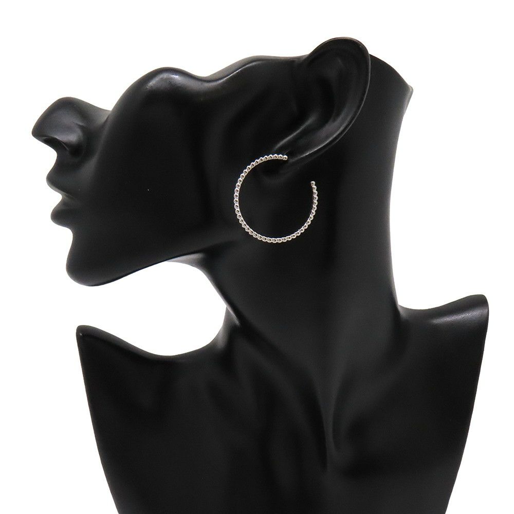 ヴァンクリーフ&アーペル ピアス ペルレ フープ スモールモデル K18WGホワイトゴールド Van Cleef&Arpels