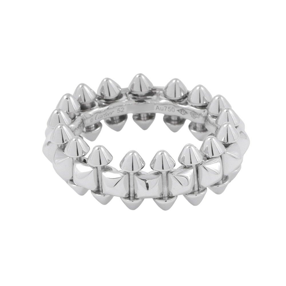 カルティエ リング クラッシュ ドゥ カルティエ MM ミディアムモデル K18WGホワイトゴールド リングサイズ52 B4231100 指輪