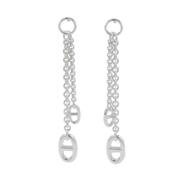 エルメス ピアス シェーヌダンクル ニューファランドール ピアスPM SV925シルバー Farandole HERMES ジュエリー