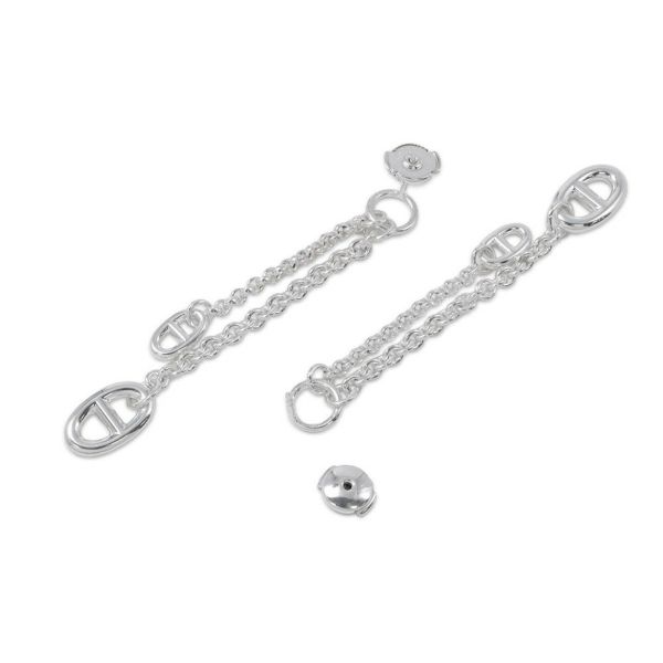 エルメス ピアス シェーヌダンクル ニューファランドール ピアスPM SV925シルバー Farandole HERMES ジュエリー