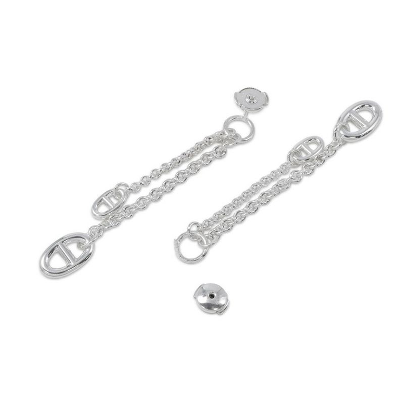 エルメス ピアス シェーヌダンクル ニューファランドール ピアスPM SV925シルバー Farandole HERMES ジュエリー