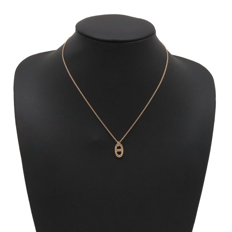 エルメス ネックレス シェーヌダンクル ファランドール PM K18PGピンクゴールド HERMES ジュエリー