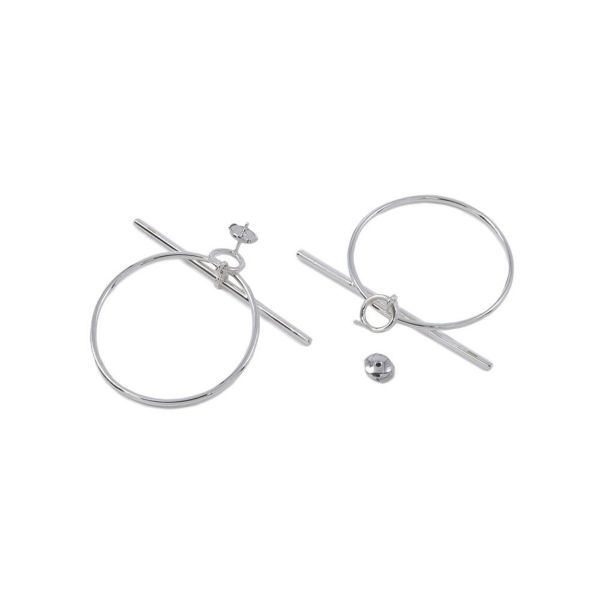 エルメス ピアス ループ ピアス エシャペ MM SV925シルバー HERMES ジュエリー Echapee