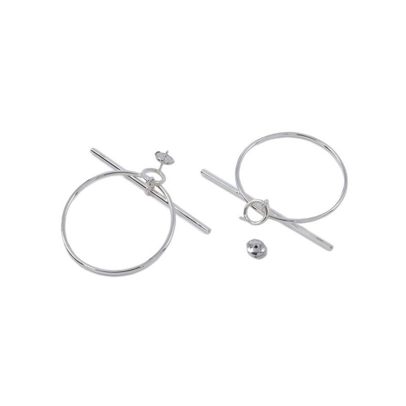 エルメス ピアス ループ ピアス エシャペ MM SV925シルバー HERMES ジュエリー Echapee