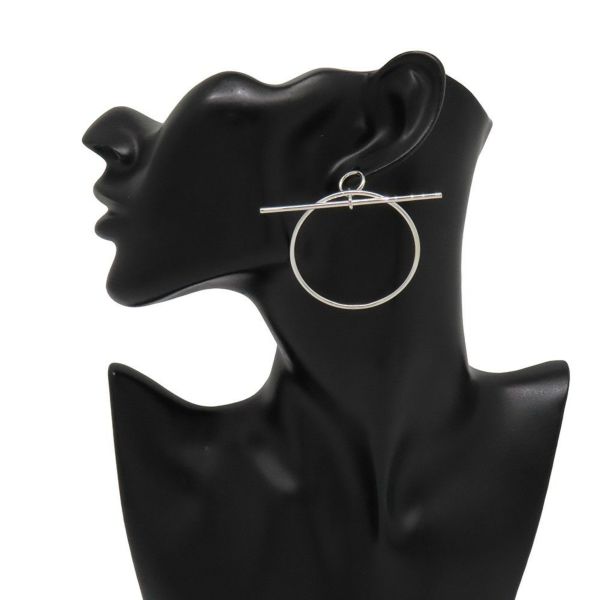 エルメス ピアス ループ ピアス エシャペ MM SV925シルバー HERMES ジュエリー Echapee