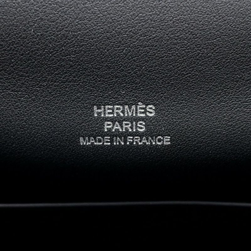 エルメス ハンドバッグ ポシェットケリー ブラック/シルバー金具 スイフト K刻印 HERMES バッグ 黒