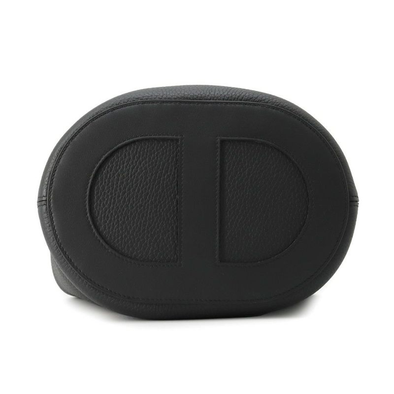 エルメス トートバッグ インザループ 23 ブラック/シルバー金具 トリヨンクレマンス/スイフト W刻印 黒