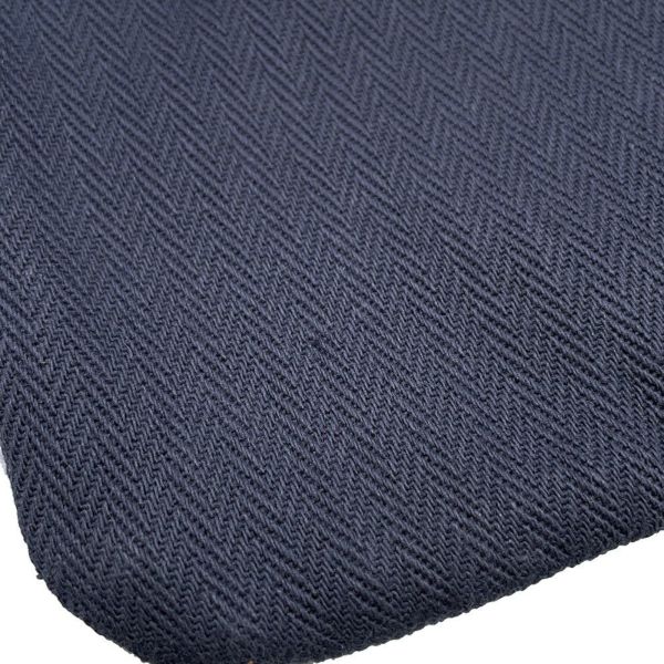 エルメス ショルダーバッグ サック アリーヌMM ブルーインディゴ/フォーブ/シルバー金具 トワルシェブロン/バレニア K刻印