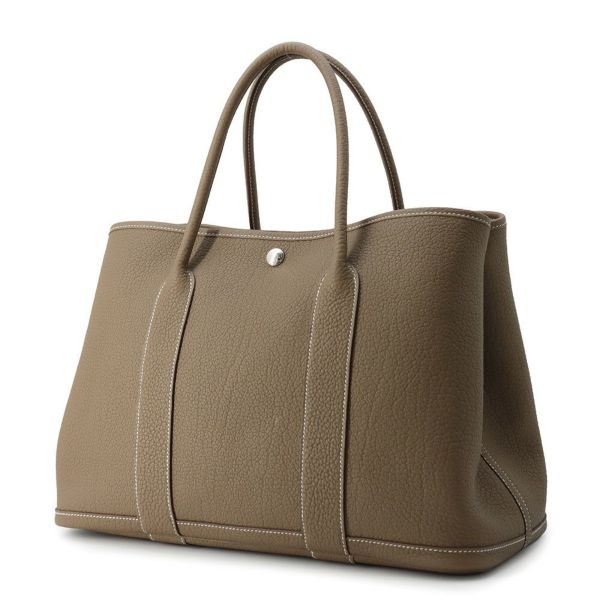 エルメス トートバッグ ガーデンパーティPM エトゥープ/シルバー金具 ネゴンダ U刻印
