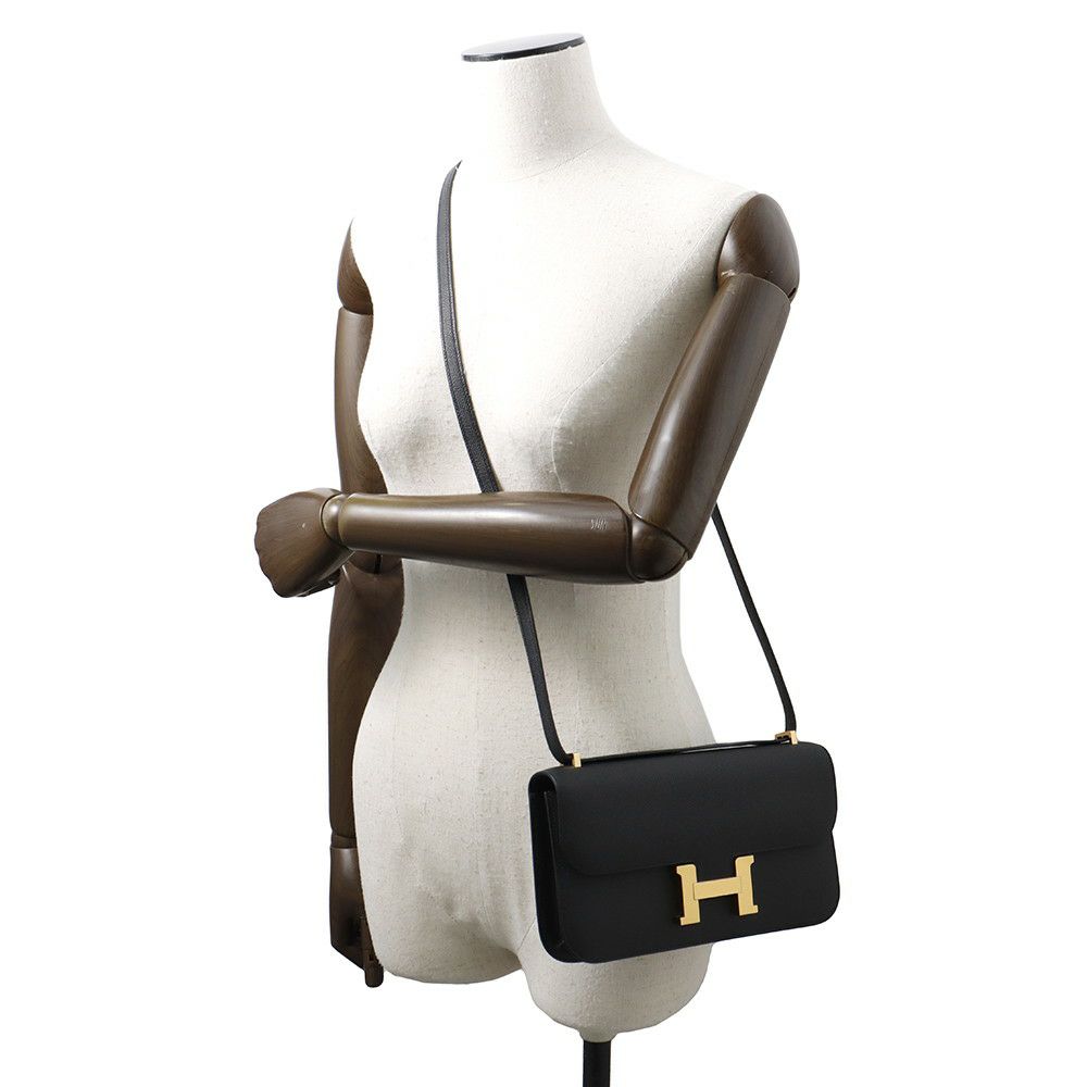 エルメス コンスタンス エラン ミロワール ブラック/ゴールド金具 エプソン K刻印 HERMES 黒