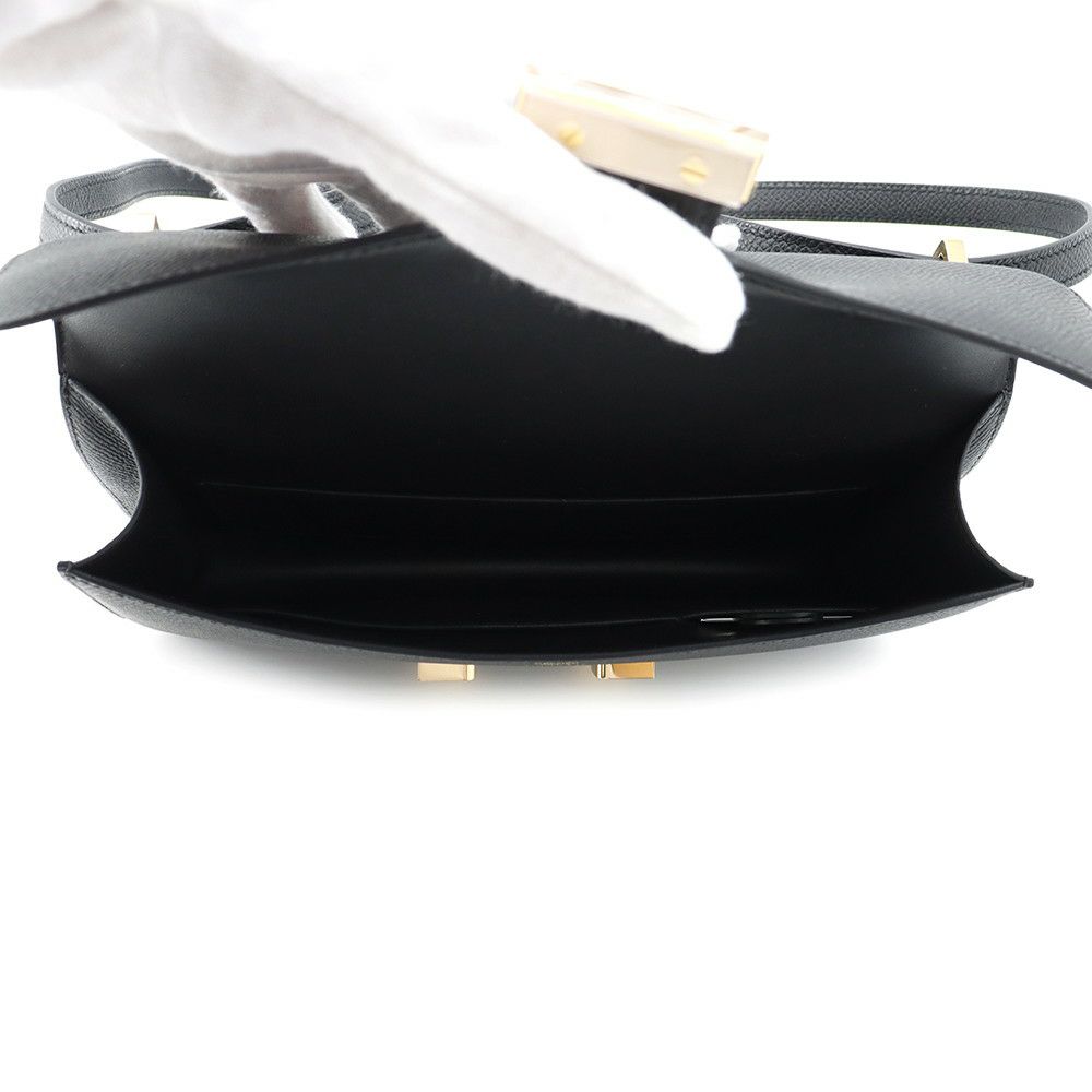 エルメス コンスタンス エラン ミロワール ブラック/ゴールド金具 エプソン K刻印 HERMES 黒