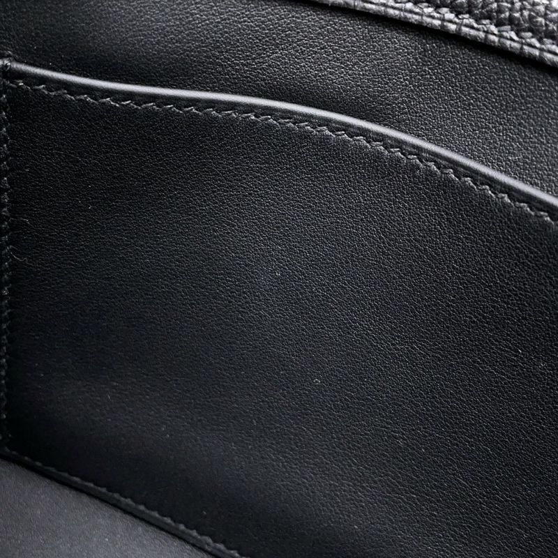 エルメス ショルダーバッグ サック ア デペッシュ21 ブラック/シルバー金具 トゴ W刻印 黒
