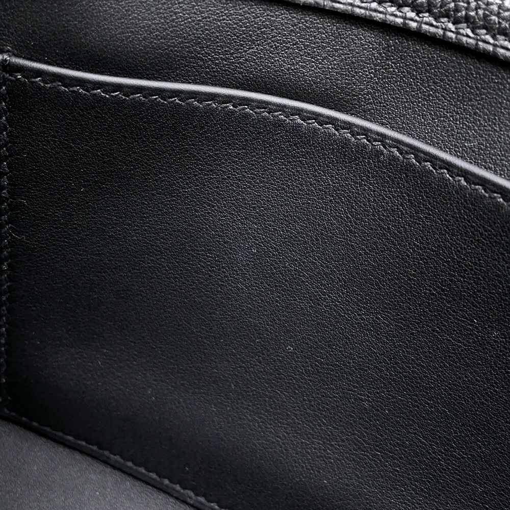 エルメス ショルダーバッグ サック ア デペッシュ21 ブラック/シルバー金具 トゴ W刻印 黒