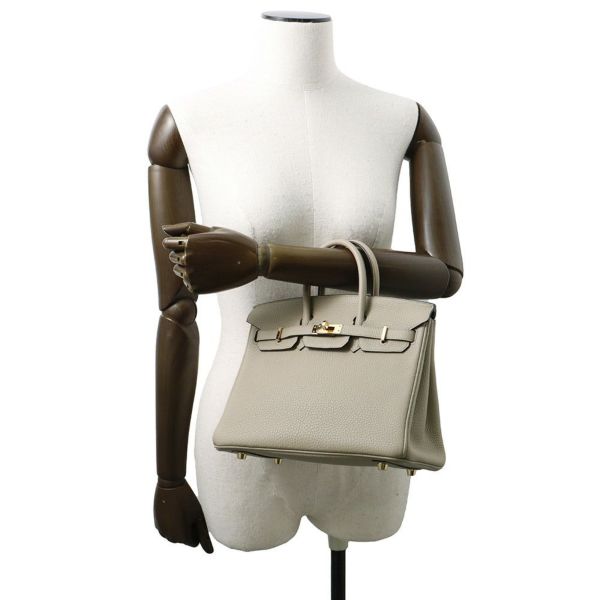 エルメス バーキン25 トゥルティエールグレー/ゴールド金具 トゴ U刻印 HERMES Birkin ハンドバッグ