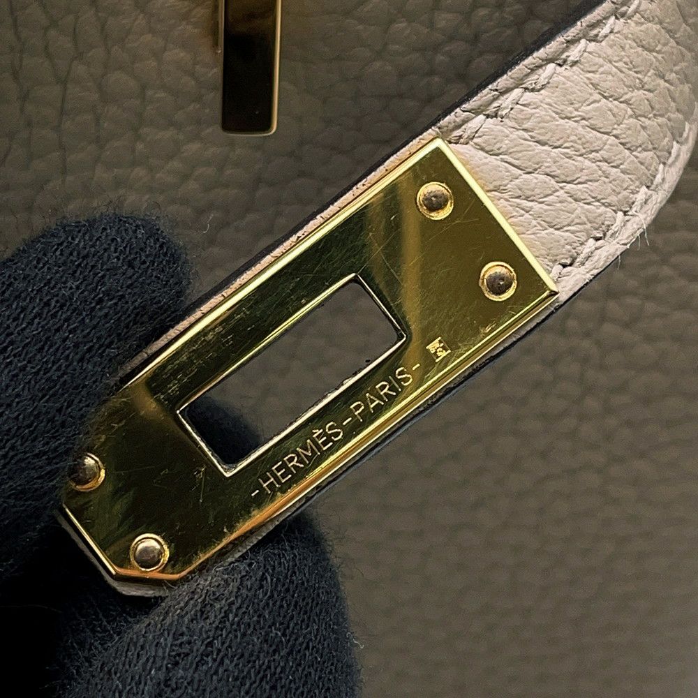 エルメス バーキン25 トゥルティエールグレー/ゴールド金具 トゴ U刻印 HERMES Birkin ハンドバッグ