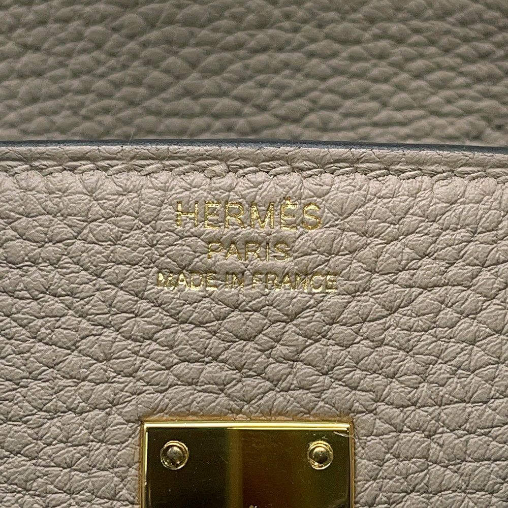 エルメス バーキン25 トゥルティエールグレー/ゴールド金具 トゴ U刻印 HERMES Birkin ハンドバッグ
