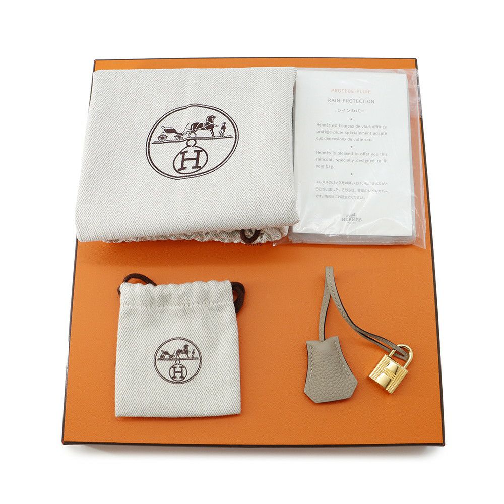 エルメス バーキン25 トゥルティエールグレー/ゴールド金具 トゴ U刻印 HERMES Birkin ハンドバッグ