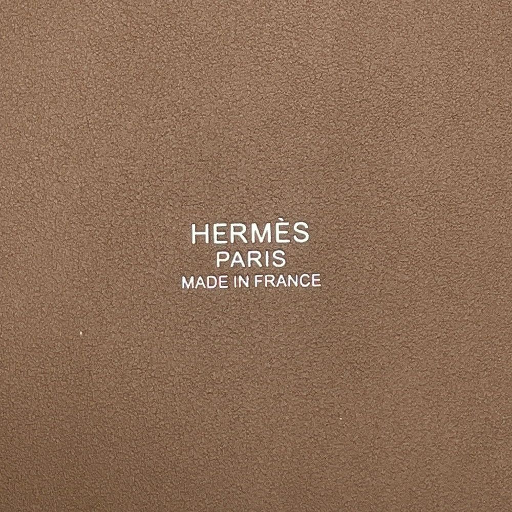 エルメス ハンドバッグ ピコタンロックPM カーゴ エクリュ/エトゥープ/シルバー金具 トワルゴエラン/スイフト W刻印