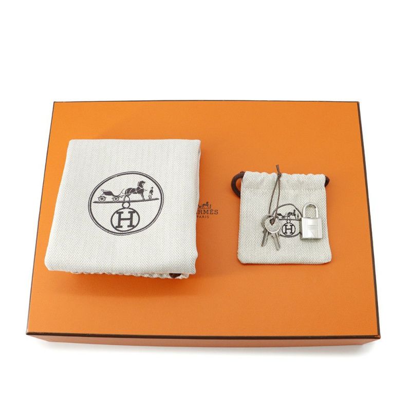 エルメス ハンドバッグ ピコタンロックPM カーゴ エクリュ/エトゥープ/シルバー金具 トワルゴエラン/スイフト W刻印