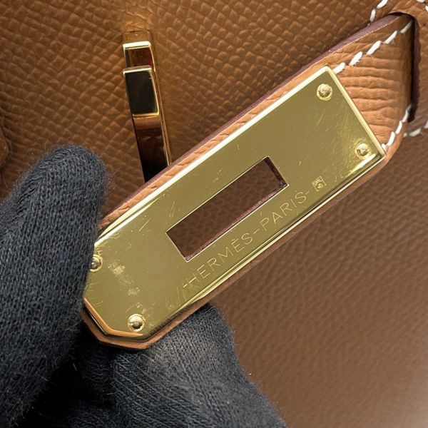 エルメス バーキン30 ゴールド/ゴールド金具 エプソン B刻印 HERMES Birkin ハンドバッグ