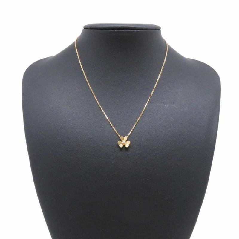 ヴァンクリーフ＆アーペル ネックレス フリヴォル ペンダント ミニモデル ダイヤモンド 1P 0.05ct K18YG VCARP0J100