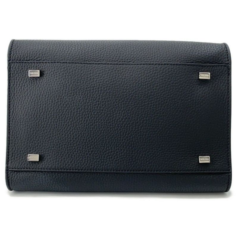 ザ ロウ ハンドバッグ マルゴー10 グレインドカーフレザー W1190 L72 THE ROW 2way 黒