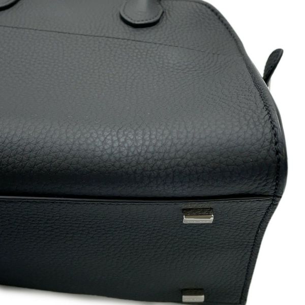 ザ ロウ ハンドバッグ マルゴー10 グレインドカーフレザー W1190 L72 THE ROW 2way 黒