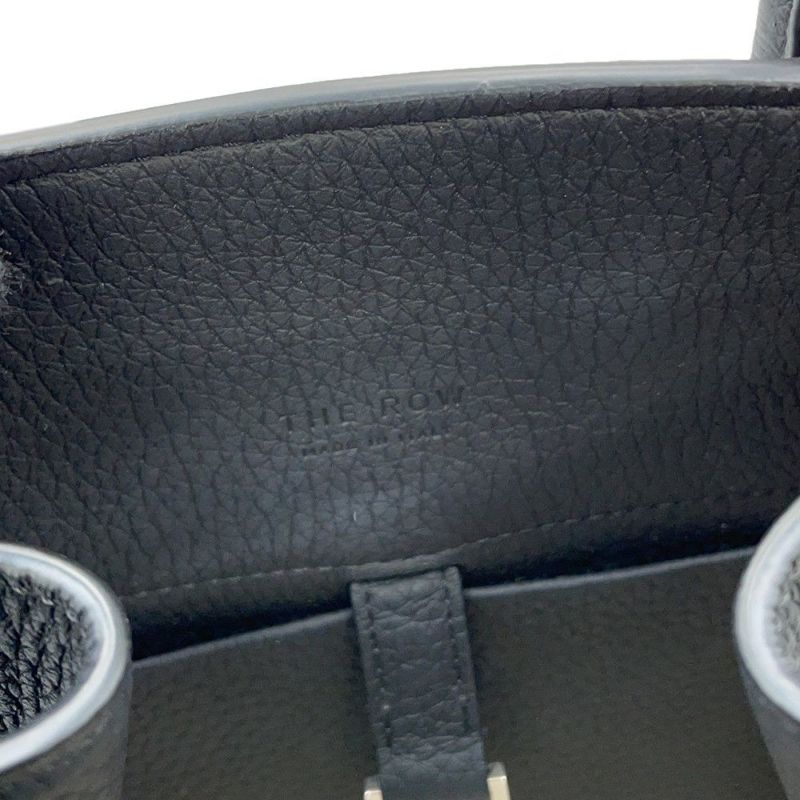 ザ ロウ ハンドバッグ マルゴー10 グレインドカーフレザー W1190 L72 THE ROW 2way 黒